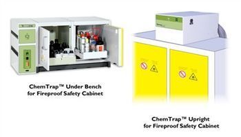 Erlab's NEW Chemtrap...Stand alone ductless filtration systems for fireproof cabinets