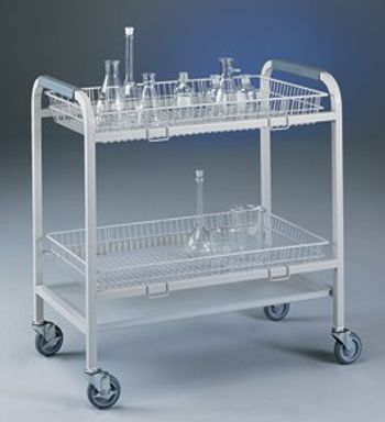 Labconco Glassware Cart transports a variety of glassware