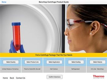 Thermo Scientific Centrifuge Product Selection Tool Helps Researchers Match the Most Suitable General Purpose Benchtop Centrifuge to their Applicatio
