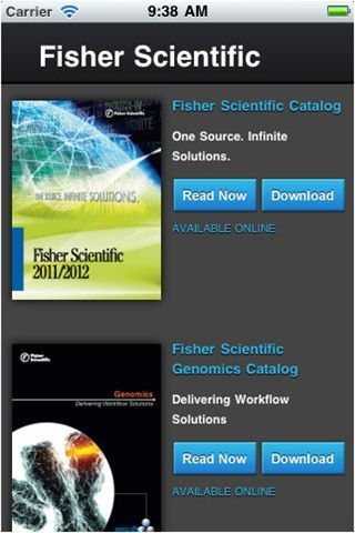 Thermo Scientific - Fisher Scientific Catalog App Community, Manuals