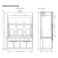 WALDNER - Secuflow bench-mounted fume cupboard