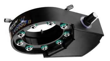 OC White - Black Micro-Lite® LED Ring Illuminator 66 mm ID 6000K