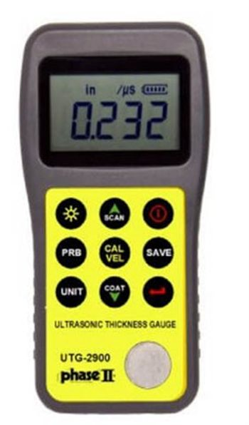Phase II - Ultrasonic Thickness Gauge w/ Thru Coat and Ext. Measuring Range