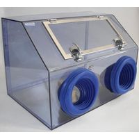 Cleatech - Portable isolation glovebox , Two port, Static-Dissipative PVC Transparent