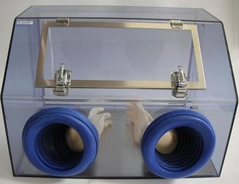Cleatech - Portable Glovebox, Two port, Non-Dissipative PVC Transparent