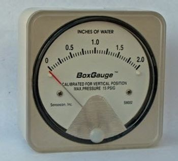 Sensocon - Series S9000 BoxGauge Differential Pressure Gauge