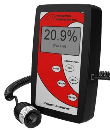 Cleatech - Portable Oxygen monitor, Digital Display 0-100%