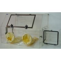 Cleatech - Isolation Laboratory Glovebox Two port Clear Acrylic 35x24x25
