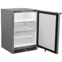 Marvel Scientific - Marvel 24 - All Refrigerator, Stainless Cabinet, Stainless Door, Probe Port, Door Lock, Frost Free, LH